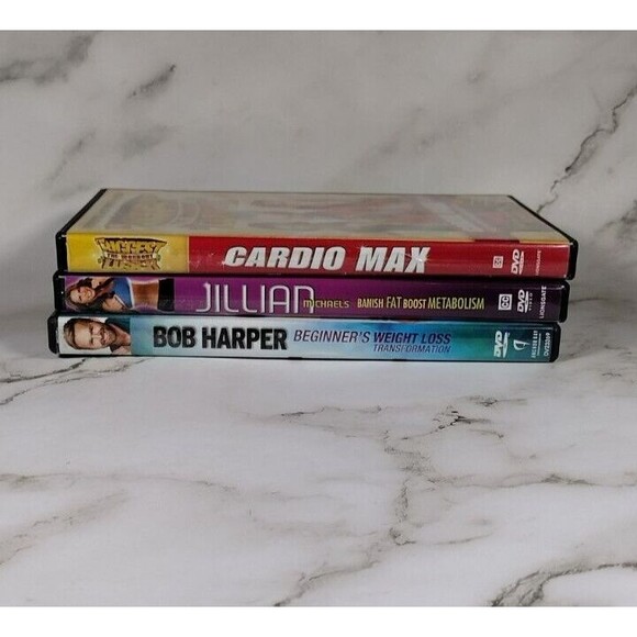 Other - Lot of 3 Exercise Fitness Workout DVD Biggest Loser Bob Harper Jillian